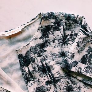 Tory Burch Tropical Mini Drop Waste Dress